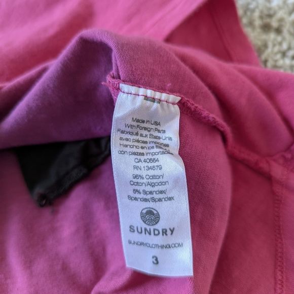 Sundry for Evereve Colorblock Cotton Blend Pocketed Skirt - Women's Large (3) - Picture 7 of 8